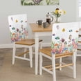 thumbnail image 5 of Coastal Ocean Chair Covers Set of 8 Seahorse Coral Seaweed Seashell Tropical Fish Chair Back Covers Stretch Removable Washable Slipcovers Protector for Dining Room Kitchen Party Decor, 5 of 9