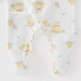 thumbnail image 6 of Kakishop Newborn Baby Footed Pajamas Cotton Infant Baby Snap Sleepers for Sleep and Play Footies 0-6 Months (Yellow,3-6 Months), 6 of 6