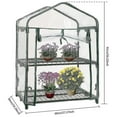 thumbnail image 2 of Home Garden Greenhouse Plant Veg Shelf Frame Cover Clear Pvc Cover, 2 of 3