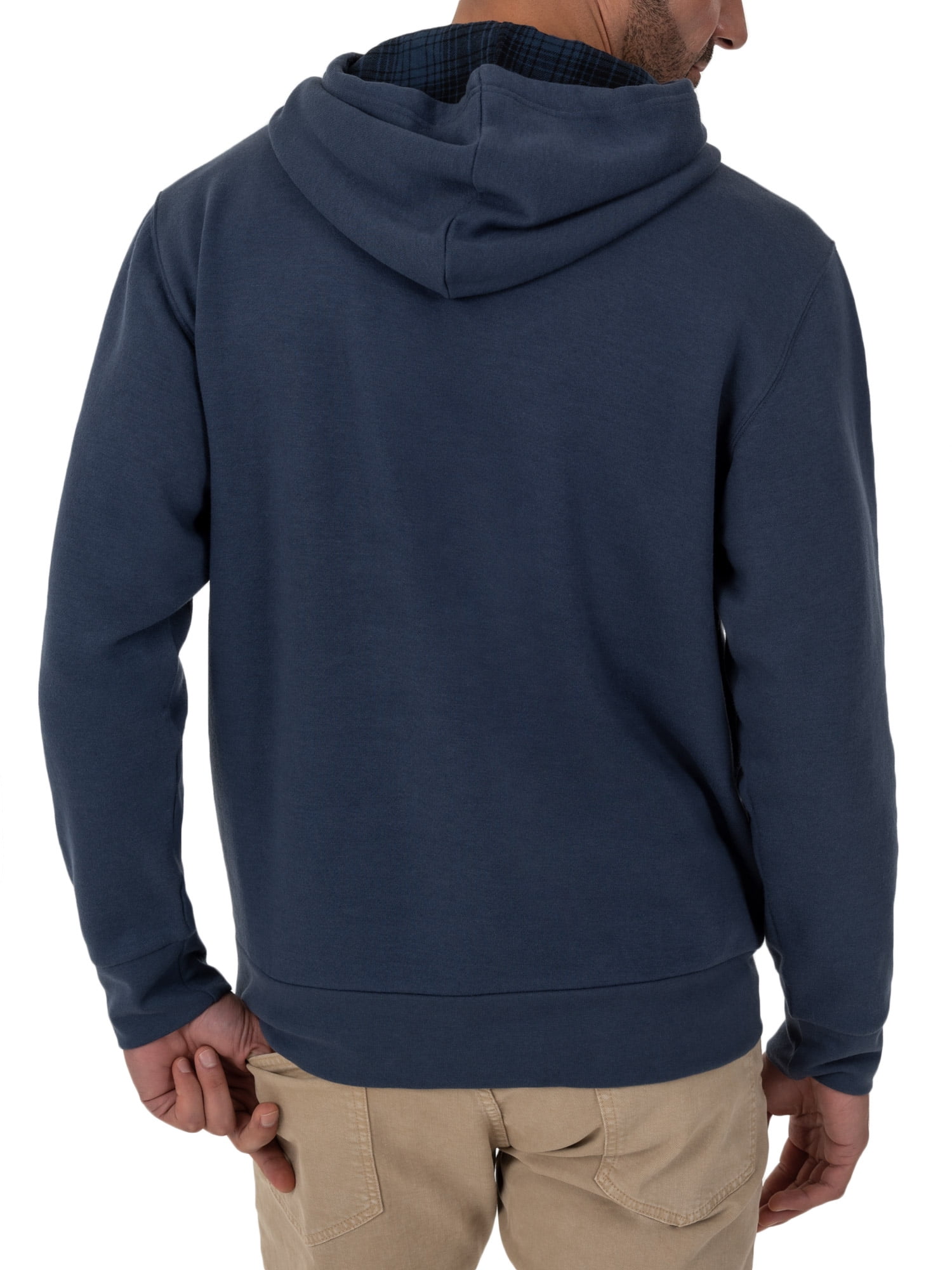 dickies men's fleece pullover with flannel lined hoodie