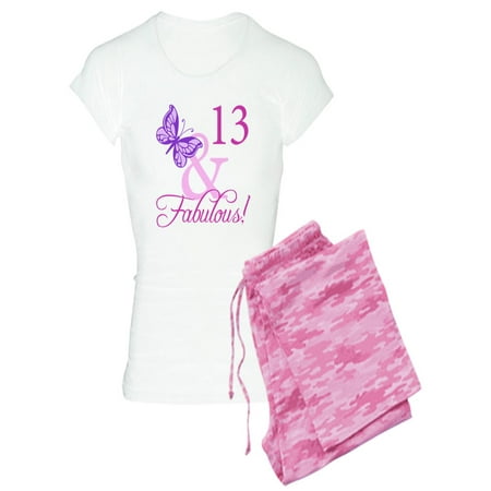 

CafePress - Fabulous 13Th Birthday For Girls Women s Light Paj - Women s Light Pajamas