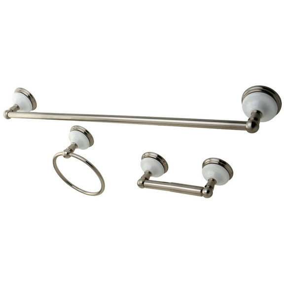 Kingston Brass BAK111148SN Victorian 3-Piece Bathroom Hardware, Brushed Nickel