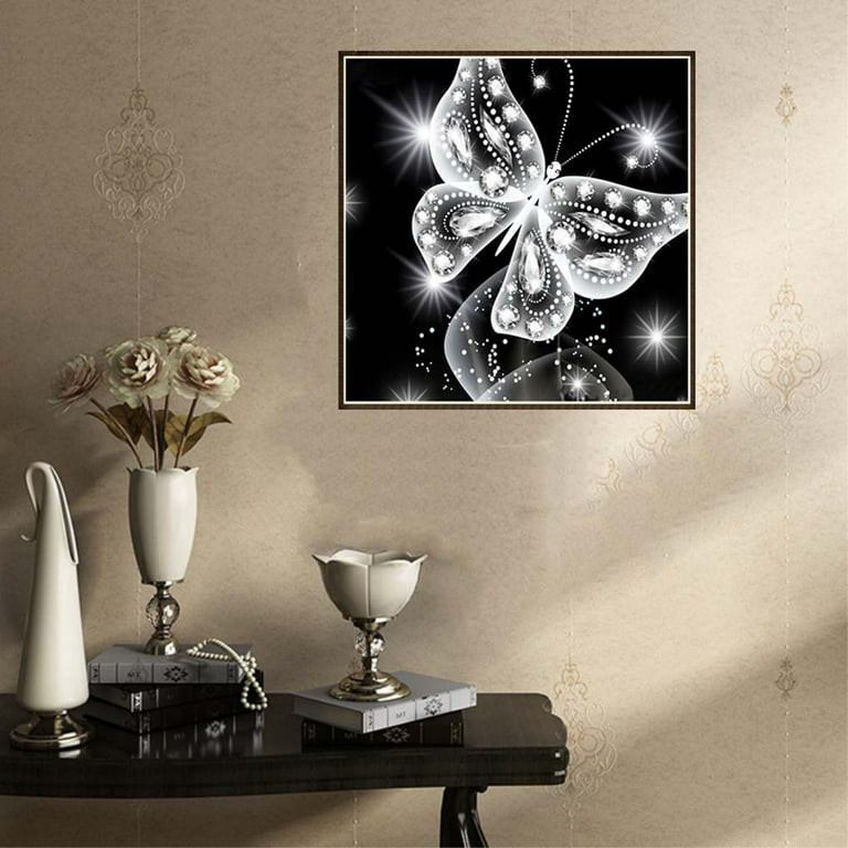 Gray Butterfly 5D Diamond Painting -  – Five