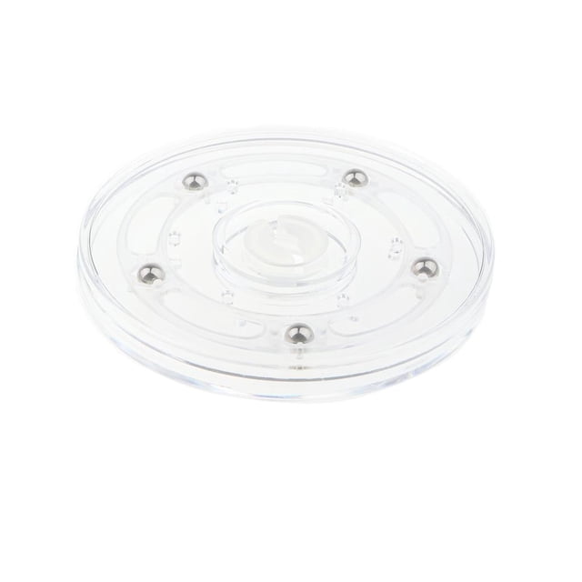 Bandeja giratoria acrílica de 15cm y 360 grados, rodamiento de bolas , estante de cocina , armario de cocina//pastel/joyería/TV/ordenador portátil Baoblaze Placa giratoria giratoria de acrílico