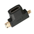 thumbnail image 2 of HDMI Female to Mini Micro HDMI Male Adapter Modular Stress Relief, 1080P Resolution for Tablet and Camera Video Streaming, 2 of 4