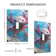 thumbnail image 3 of Disketp Cute Underwater Axolotl Decorator Light Switch or Receptacle Outlet Wall Plate Decorator Wall Plate Child Safe Outlet Cover-Style T, 3 of 6