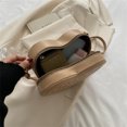 thumbnail image 4 of Bolsa de hombro con patrón rombal a la moda, cruzado para mujer con amor (caqui) Likrtyny Para Estrenar, 4 of 9