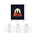 thumbnail image 5 of Cozy Festive Flannel Blanket - Soft Warm and Durable with Charming Winter Village Design Perfect for Sofa Travel and Bed, 5 of 7