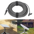 thumbnail image 1 of 75FT Satellite Replacement Cable, Gray Waterproof Extension Cable for V2 Gen2 Rectangular Satellite with Clips, 1200Mbps Data Transmission, Plug and Play, PVC, Copper, IP68, 1 of 7
