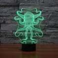 thumbnail image 2 of YSITIAN Octopus Shape 3D LED Nightlight 7 Color Control Desk Table Lamp Bedroom Xmas Gift G1116-142, 2 of 5
