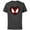 Charcoal, variant on Marvel Ultimate Spider-Man Miles Morales Heart Mask Logo - Short Sleeve Cotton T-Shirt for Adults - Customized-Black