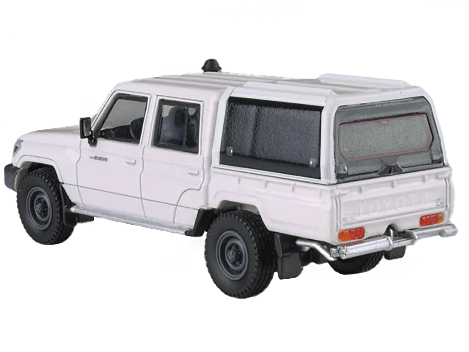 2012 Toyota Land Cruiser LC 79 French Vanilla White with Canopy 1/64 Diecast Model Car by Paragon
