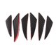 thumbnail image 1 of 6pcs Universal Car Spoiler Canards Kit Carbon Fiber Front Bumper Lip Splitter Fins Replacement for MitsubishiBig, 1 of 5