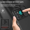 thumbnail image 6 of for Samsung Galaxy A14 5G Case with Slide Camera Cover, [Military Drop Protection] [Snug Touch] Hard Back & Soft Edge Phone Case with Stereo Bracket for Samsung A14 5G 6.6" LTT Black, 6 of 9