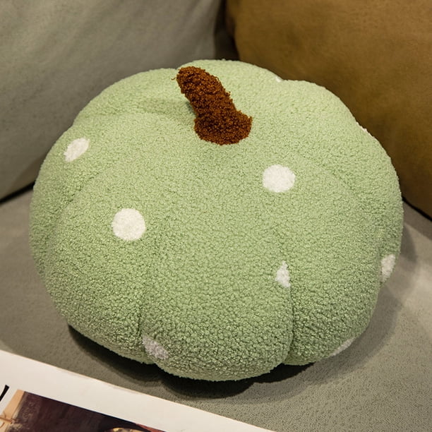 Almohada de felpa de estilo nórdico para decoración de habitación, cojín de lujo con forma de calabaza para sofá, sala de estar y cama, Woody, alta calidad