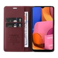 thumbnail image 3 of Wallet Case for Samsung Galaxy A20s, Kickstand and 2 Card Slots, Shockproof and Scratch Resistant, Red, 3 of 15