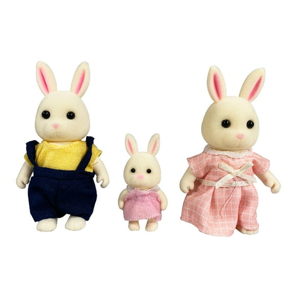 Sylvanian Families Beige Rabbit Family Dollhouse Toys Critters Epoch Japan 2025