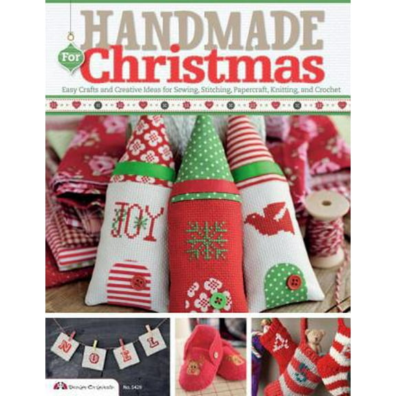 Pre-Owned Handmade for Christmas: Easy Crafts and Creative Ideas for Sewing, Stitching, Papercraft, Knitting, and Crochet (Paperback) 1574215086 9781574215083