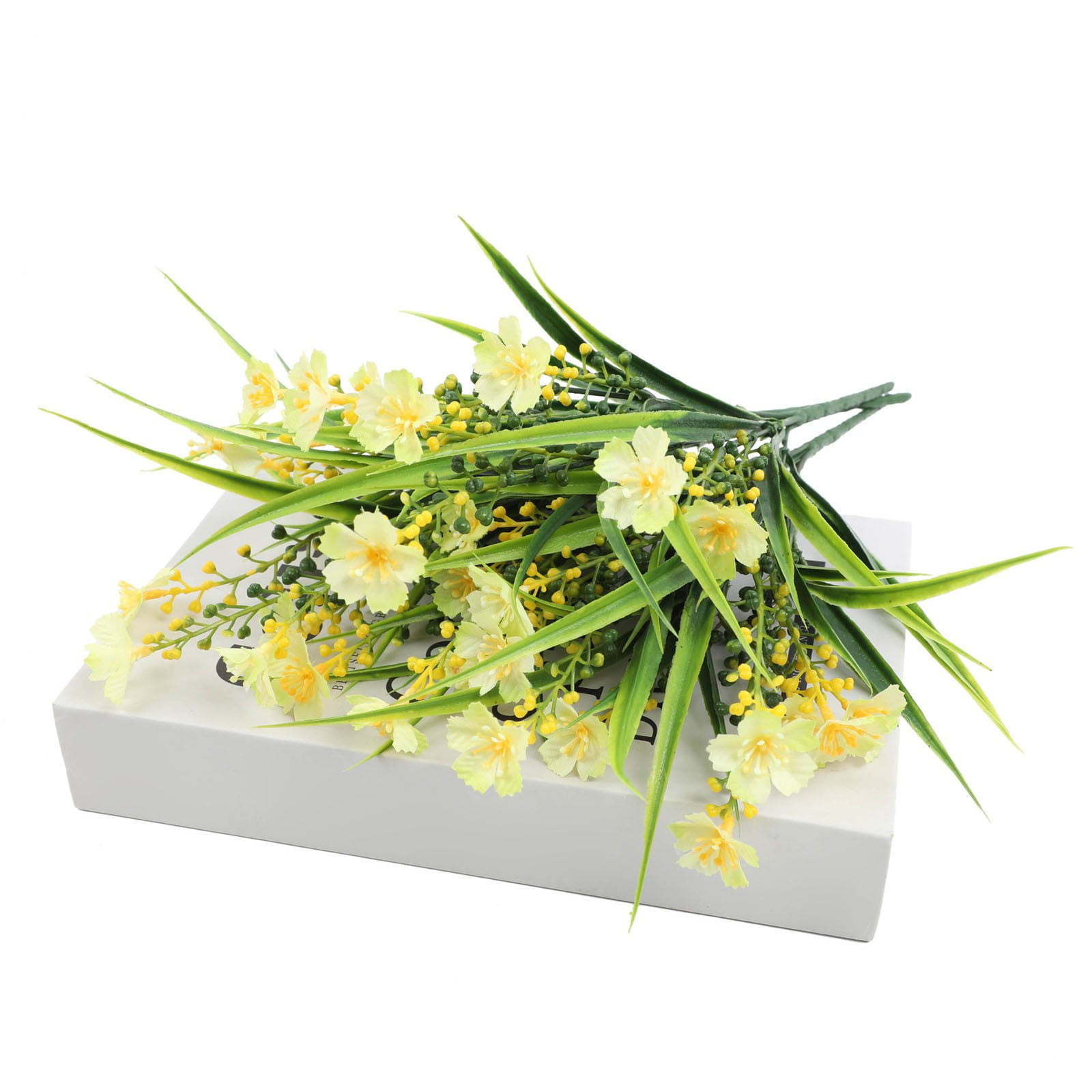 16 Bundles Artificial Flowers for Outdoors - 14" UV Resistant Silk & for Spring/Summer Decor, Garden, Porch, Window Box - Indoor/Outdoor Mixed Floral Arrangements