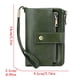 thumbnail image 3 of Cartera de cuero bloqueadora RFID para mujer - Bolso vintage beige marrón triple • Gran capacidad • Correa desmontable en la muñeca • Soporte seguro para tarjeta de crédito • Compacto 14x9,5cm •, 3 of 6