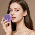 thumbnail image 4 of Double Silicone Cleansing Brush Gentle Exfoliating Deep Pore Cleaning Tool Reusable Manual Makeup Remover For Daily Facial Care, 4 of 5