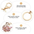 thumbnail image 2 of 1PC Lovely Swan Key Chain Rhinestone Car Bag Hanging Decorations Gift Pendant, 2 of 8