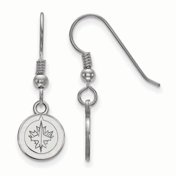 Sterling Silver NHL Winnipeg Jets XS Dangle Earrings