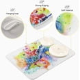 thumbnail image 4 of Dish Drying Mat Watercolor Sea Turtle Microfiber Kitchen Dish Mat Super Absorbent Dish Drainer Mat Fast Drying Heat-resistant Drying Mat for Kitchen Counter, 16"x18", 4 of 7