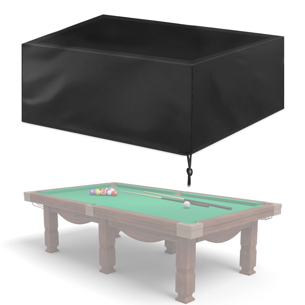 7ft 8ft 9ft Pool Snooker Billiard Table Cover Fitted Full Size Heavy Duty Black 