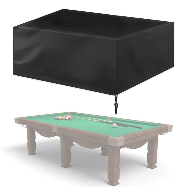 Eccomum Housse de Table de Billard Imperméable 9 Pieds Housse de Table de Billard Pliante Housse Anti-Poussière Protection de Meubles en Oxford Durable pour Intérieur Extérieur