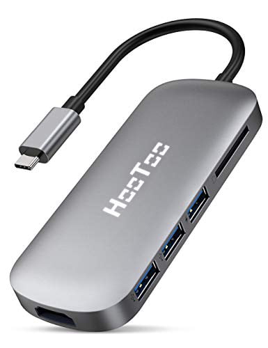HooToo USB C Hub, 6 in 1 USB C Adapter, USB C Dongle with 4K to 