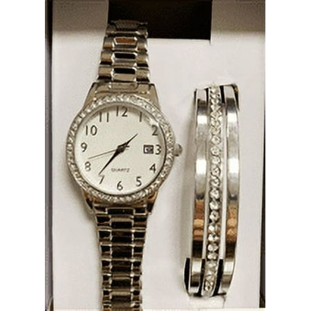 Time and Tru Adult Female Watch in One Size Color Silver - 4176SWML