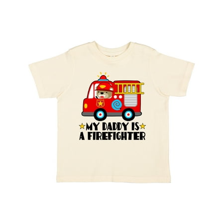 

Inktastic Fireman Daddy is a Firefighter Gift Toddler Boy or Toddler Girl T-Shirt