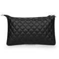 thumbnail image 6 of UTO Small Crossbody Clutch Purse for Women Genuine Leather Ladies Wristlet Wallet Handbag for Daily Traval(Black Quilted), 6 of 6