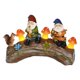 thumbnail image 3 of Estatua de Papá Noel con luz solar, estatua de jardín de Papá Noel, luz de noche, lámpara de jardín para jardín, 3 of 9
