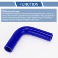 thumbnail image 4 of Unique Bargains 1pcs 25mm 0.98" ID 120mm 4.72" Length 90° Blue Car Silicone Hose Universal, 4 of 7