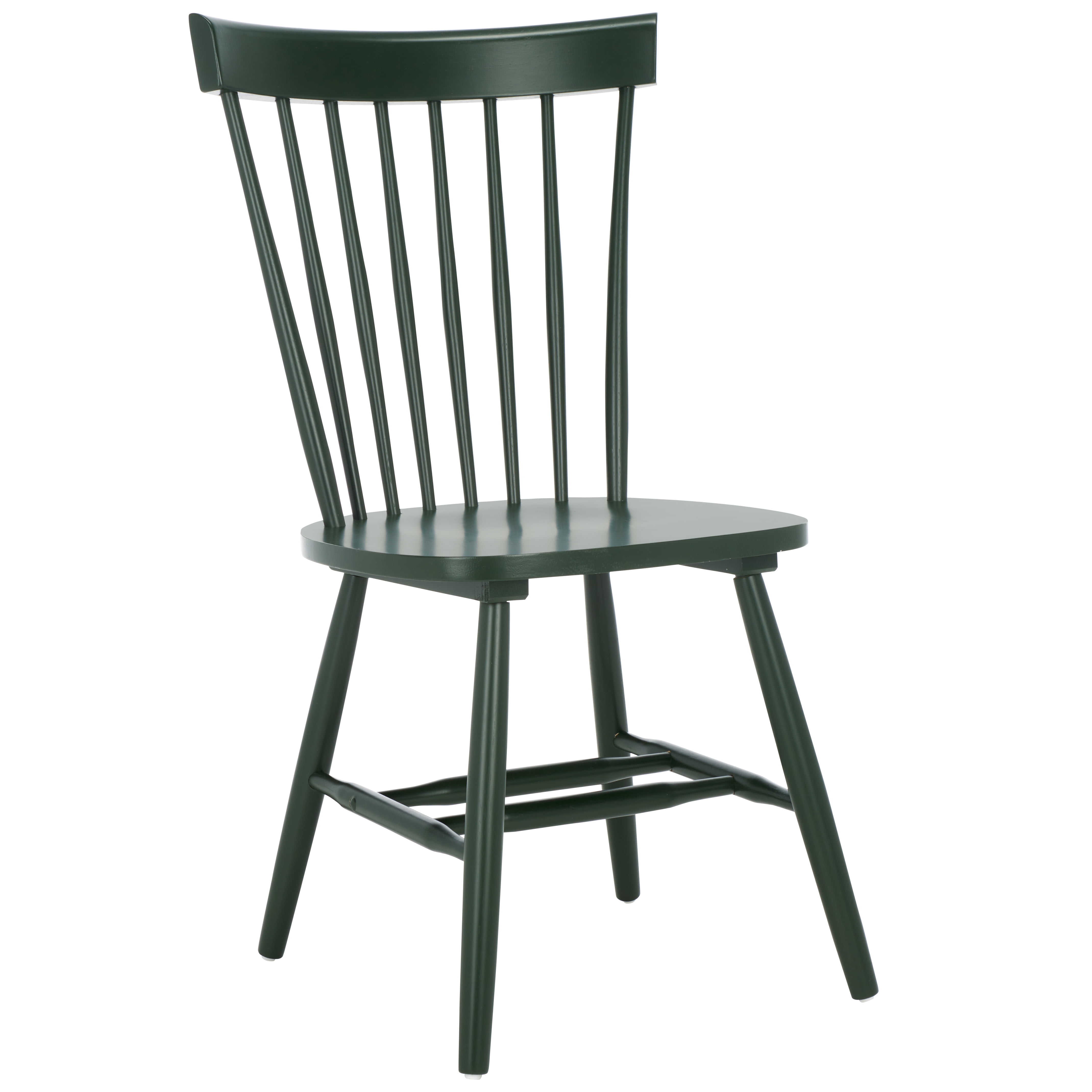 SAFAVIEH Parker Country Wood Solid Dining Parsons Chair, Garden Green (Set of 2)