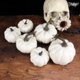 thumbnail image 3 of 6 piezas de calabazas artificiales Mini calabaza realista para manualidades de bricolaje Halloween otoño cosecha decoración de fiesta de acción de gracias, 3 of 5