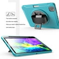 thumbnail image 3 of Dteck For Apple iPad Pro 11" 2018/Pro 11 2nd Generation (2020 Released),Shockproof Three-Layer Heavy Duty Protector Rubber Hybrid Hard Kickstand Case Built-in Screen Protector 11 inches,Lightblue, 3 of 7
