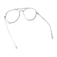 thumbnail image 7 of Iconic Tear Drop Thick Dimensional Metal Rim Racer Fashion Eyeglasses Silver, 7 of 7