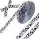 thumbnail image 1 of Cinta de grogrén de cebra de 25 yardas, con rayas blancas y negras, estampado de vaca, estampado de safari en la jungla, cintas de poliéster de sarga, a granel, 1 of 9