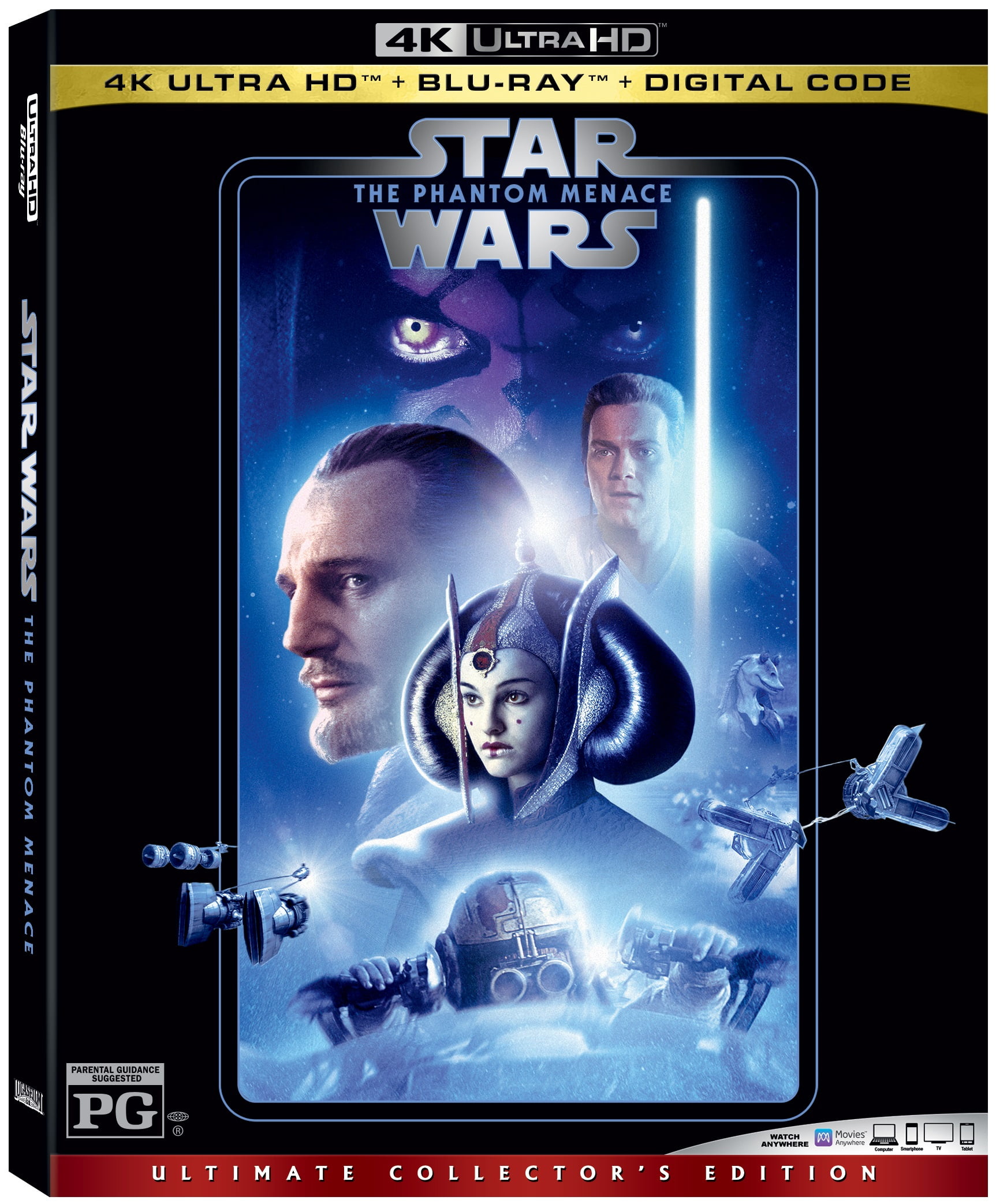 Star Wars Episode I The Phantom Menace (4K Ultra HD + Bluray + Digital Copy)