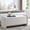 Linen White, variant on Pinmoco 44" Upholstered Storage Bench, Wood Frame Entryway Bench with Storage for Bedroom & Living Room, Corduroy Beige