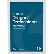 Dragon Professional Individual Version 15 Speech Recognition, Nuance, Software, (Electronic Download), (886389183882)