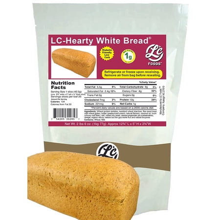Low Carb Hearty White Bread | No Sugar | Keto Bread | Fresh Baked | Paleo | Bread for Toasts, Sandwiches & Snacks (25 Slice)