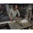 thumbnail image 3 of Handmade 6' Woven Wood Accent Room Divider Cream, 3 of 5