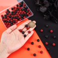 thumbnail image 3 of Craft Beads PH PandaHall, 100 unidades, diamantes de imitación rojos y negros de 10 cm, 3 of 6