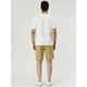 thumbnail image 5 of Pantalones cortos de plaestampados con bolsillos de cintuelástide baño de verano pahombre Caqui 32, 5 of 6