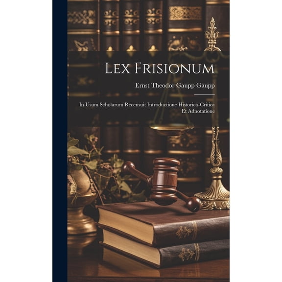 Lex Frisionum: In Usum Scholarum Recensuit Introductione Historico-critica et Adnotatione (Hardcover)