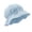 Light Blue, variant on Baby Ruffle Edge Bucket Hat Summer Outdoor Sun UV Protection Fisherman Cap for Infant Newborn 0-3 Years Breathable Soft Headwear